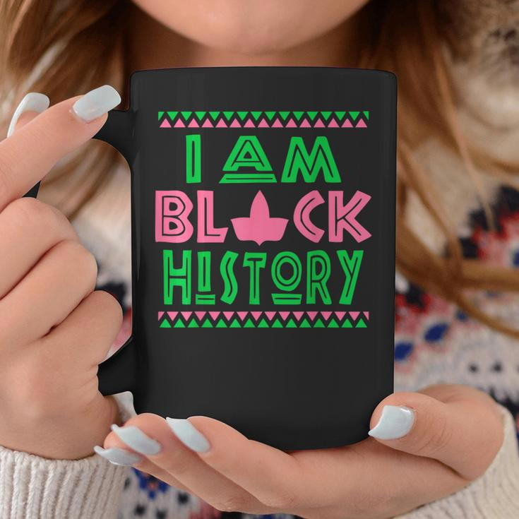 Pretty Cute Pink-Green I Am Black History Aka Coffee Mug Unique Gifts