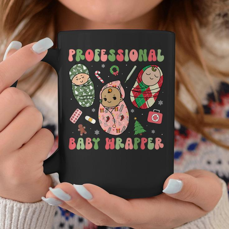 Professional Baby Wrapper Labor Delivery Nurse Christmas Pjs Coffee Mug Unique Gifts