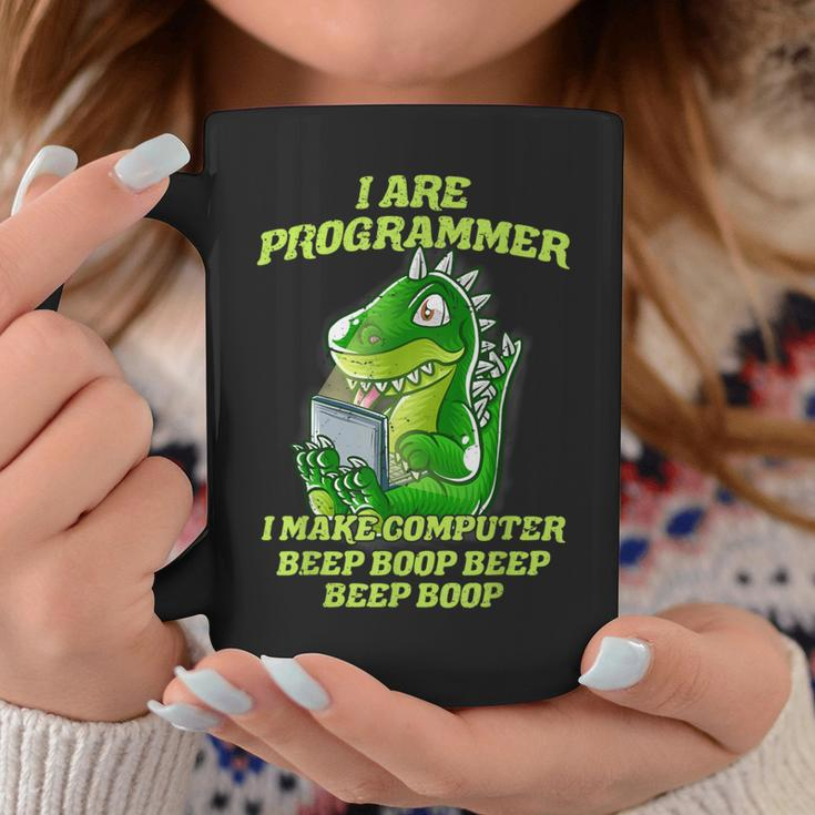 I Are Programmer T-Rex Dinosaur Nerd Dino Programmer Tassen Lustige Geschenke