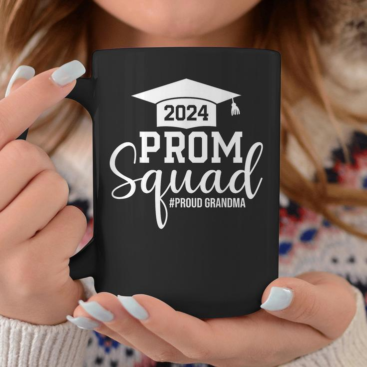 Prom Squad 2024 Graduation Prom Class Of 2024 Proud Grandma Coffee Mug Funny Gifts