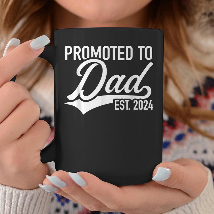 Promoted To Dad 2024 Coffee Mug Unique Gifts