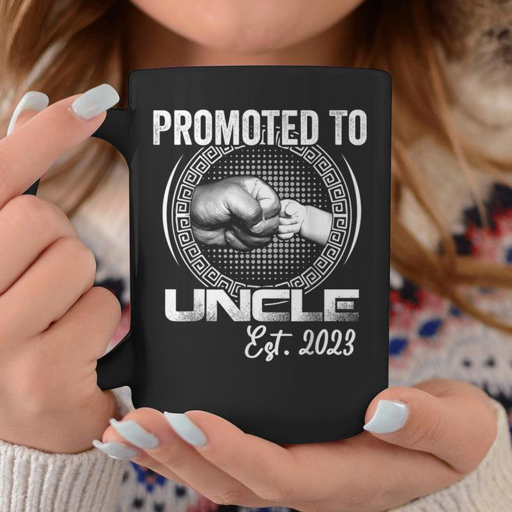 Promoted To Uncle 2023 First Time Fathers Day New Uncle Coffee Mug Unique Gifts