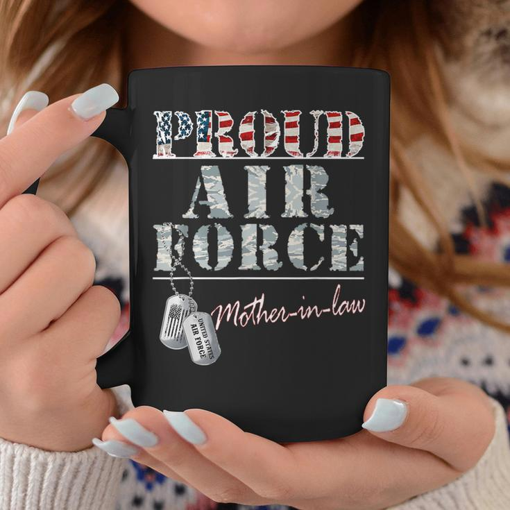 Proud Air Force Motherinlaw American Veteran Military Coffee Mug Unique Gifts