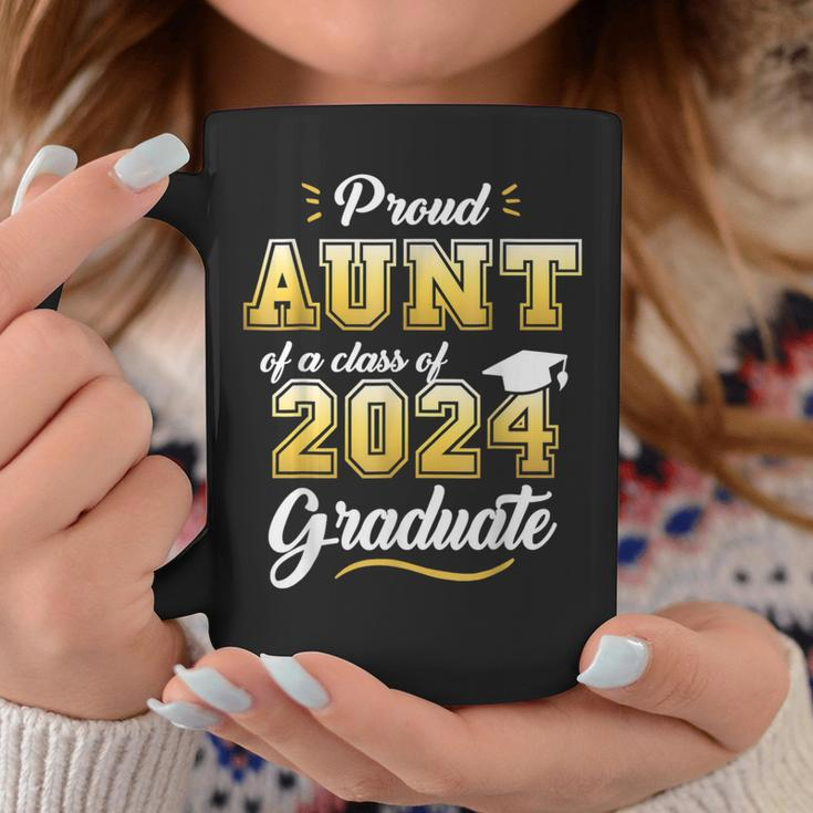 Proud Aunt Of A Class Of 2024 Graduate Senior 24 Graduation Coffee Mug Unique Gifts