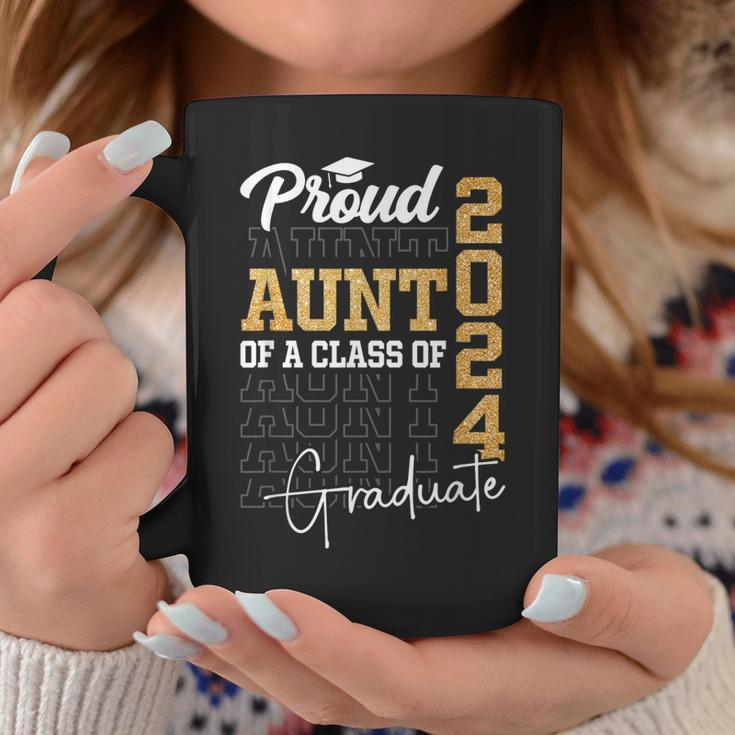 Proud Aunt Of A Class Of 2024 Graduate Senior Graduation Coffee Mug Unique Gifts