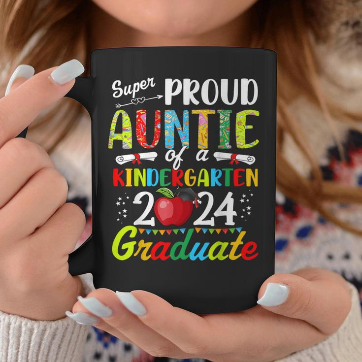 Proud Auntie Of Kindergarten Graduate 2024 Graduation Auntie Coffee Mug Funny Gifts
