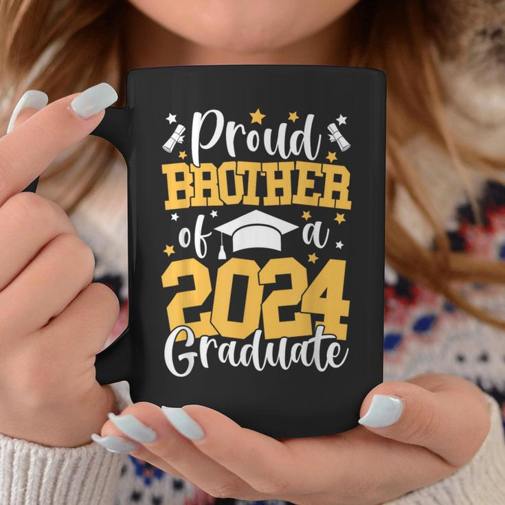 Proud Brother Of A Class Of 2024 Graduate Matching Family Coffee Mug Unique Gifts