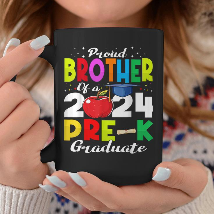 Proud Brother Of Pre-K Graduate 2024 Graduation Brother Coffee Mug Funny Gifts