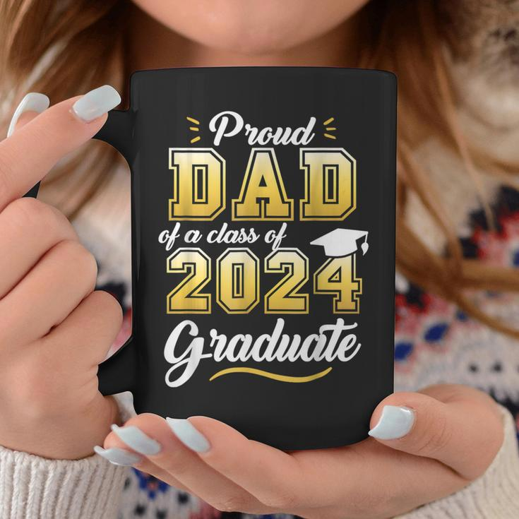 Proud Dad Of A Class Of 2024 Graduate Senior 24 Graduation Coffee Mug Unique Gifts