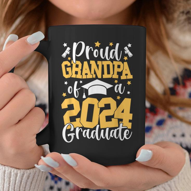 Proud Grandpa Of A Class Of 2024 Graduate Matching Family Coffee Mug Funny Gifts