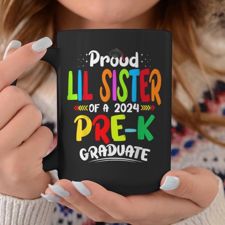 Proud Lil Sister Of Pre-K Graduate 2024 Graduation Lil Coffee Mug Personalized Gifts