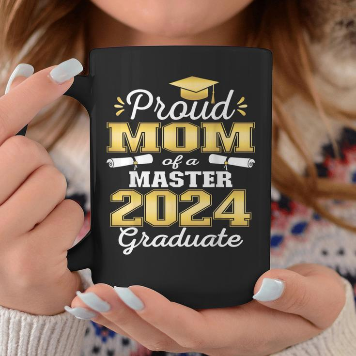 Proud Mom Of 2024 Class Master Graduate Family Graduation Coffee Mug Unique Gifts