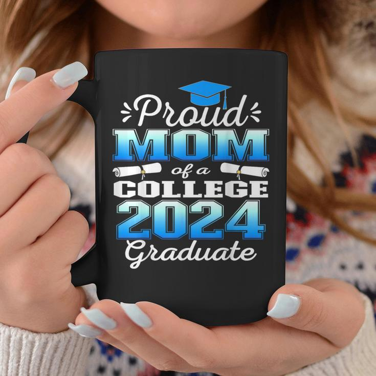 Proud Mom Of 2024 College Graduate Family 24 Graduation Coffee Mug Funny Gifts