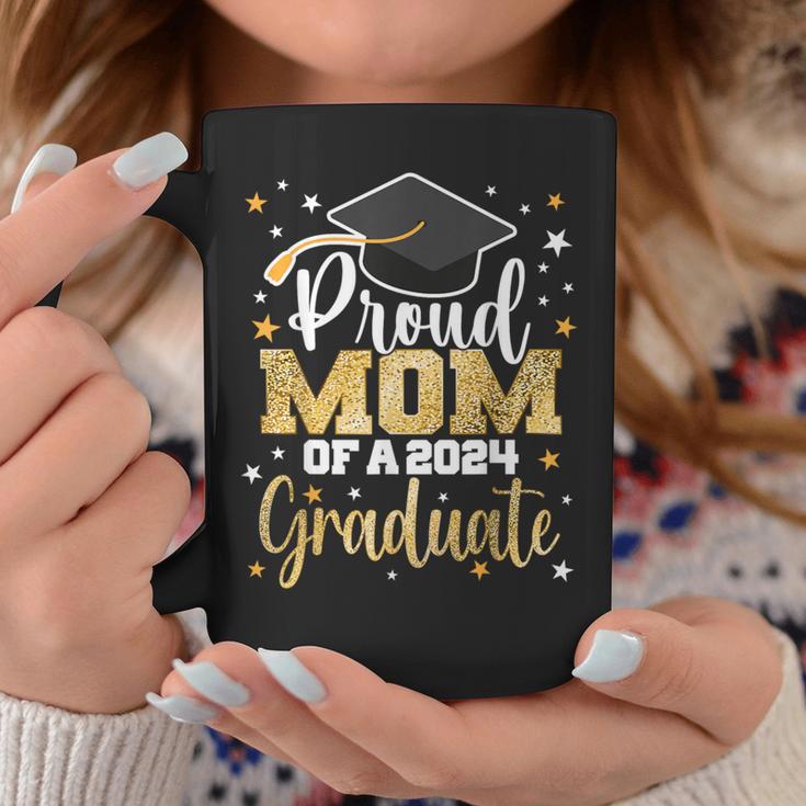 Proud Mom Of A 2024 Graduate Class Senior Graduation Coffee Mug Unique Gifts