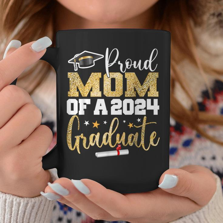 Proud Mom Of A 2024 Graduate Class Senior Graduation Mother Coffee Mug Unique Gifts