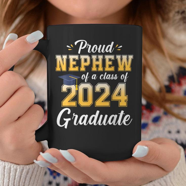 Proud Nephew Of A Class Of 2024 Graduate Senior Graduation Coffee Mug Funny Gifts