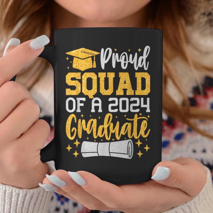 Proud Squad Of A 2024 Graduate Class Of 2024 Graduation Coffee Mug Unique Gifts