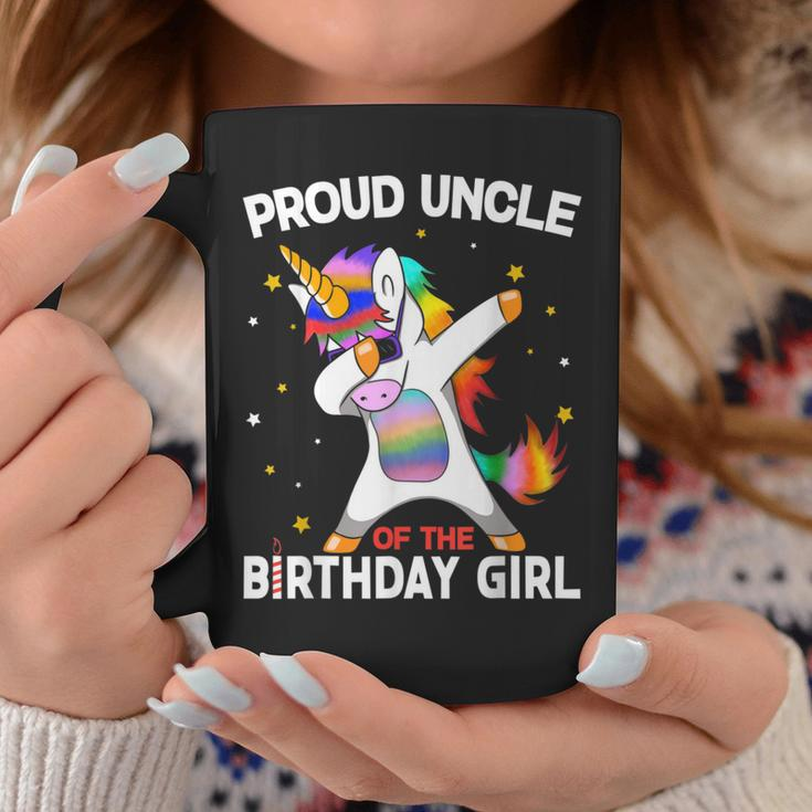 Proud Uncle Of The Birthday Girl Dabbing Unicorn Coffee Mug Unique Gifts