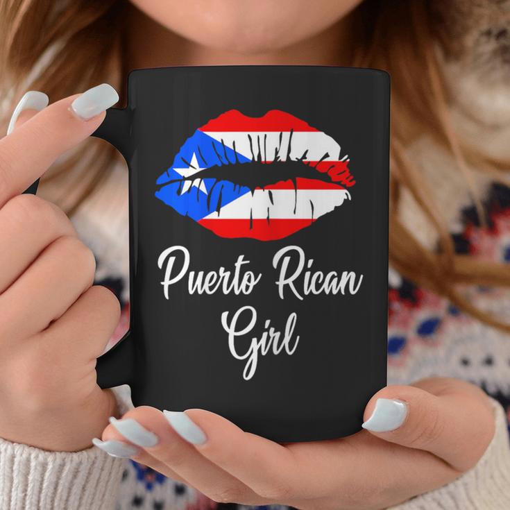 Puerto Rican Girl Pride Puerto Rico Boricua Girl Lips Coffee Mug Unique Gifts