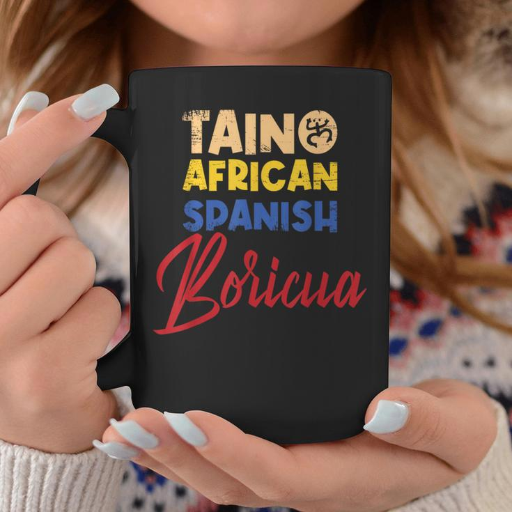 Puerto Rican Roots Boricua Taino African Spanish Puerto Rico Coffee Mug Funny Gifts