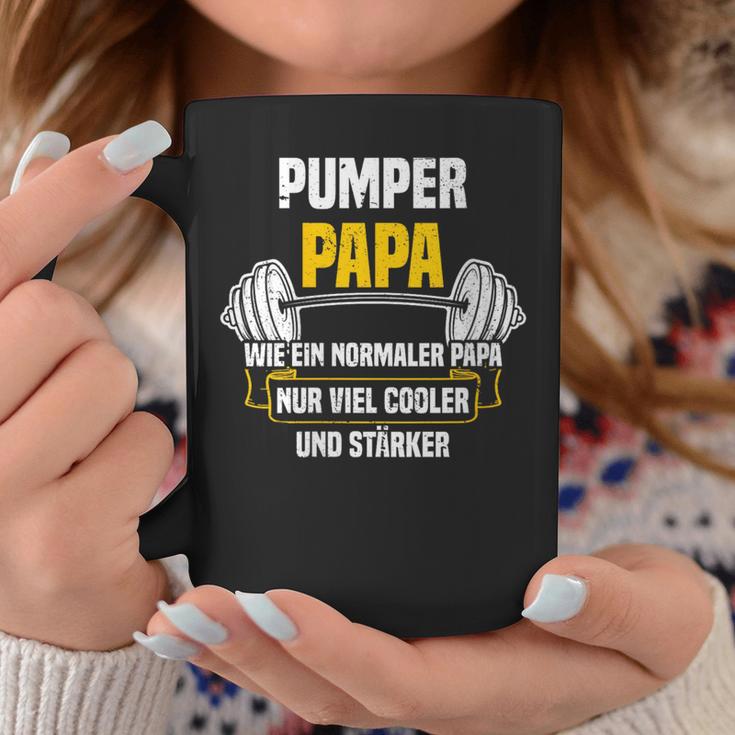 Pumper Papa Kraftsport Gym Lustiges Bodybuilding Mit-Ausschnitt Tassen Lustige Geschenke