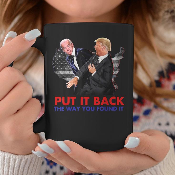 Put It Back The Way You Found It Biden & Trump Vintage Coffee Mug Unique Gifts