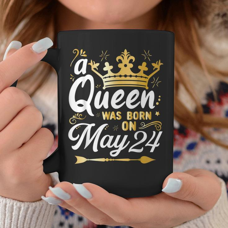 A Queen Was Born On May 24 Cute Girly May 24Th Birthday Coffee Mug Unique Gifts