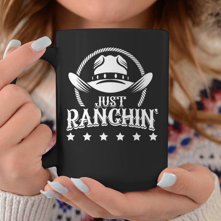 Ranch Cowboy Hat Rodeo Cowgirl Horse Riding Western Saloon Coffee Mug Unique Gifts