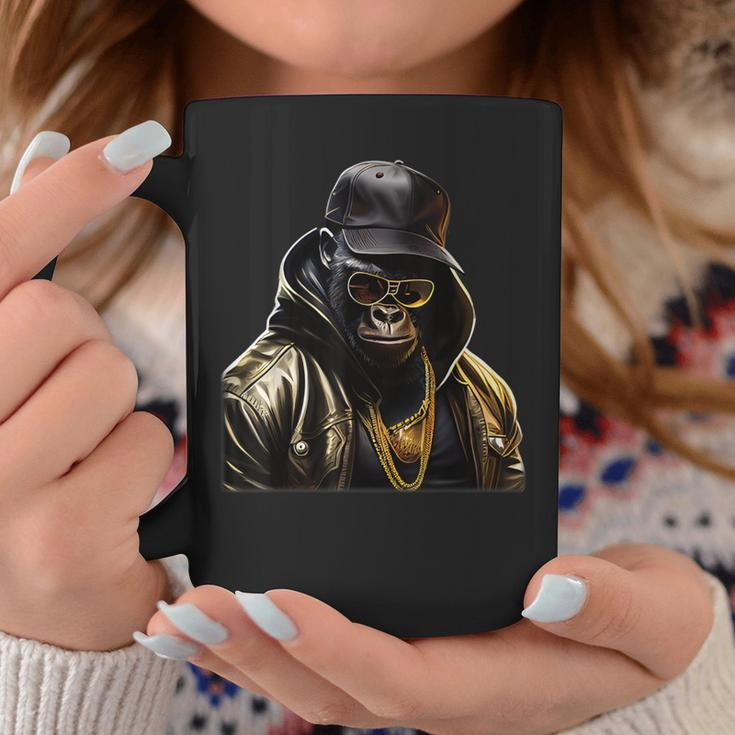 Rapper Gorilla I Retro Hip Hop I Gorilla Hip Hop Gangster Tassen Lustige Geschenke