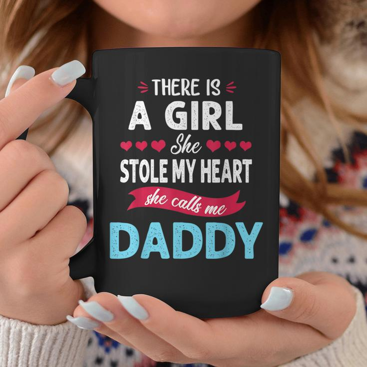 There Is A Girl She Stole My Heart She Calls Me Daddy Coffee Mug Unique Gifts