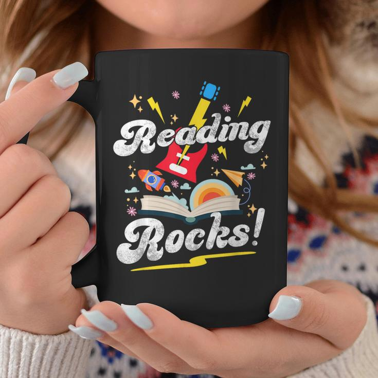 Reading Rocks Quotes For National Reading Month 2024 Coffee Mug Unique Gifts