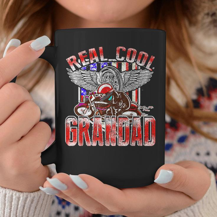 Real Cool Grandad Biker Racing For Fathers Day Coffee Mug Unique Gifts
