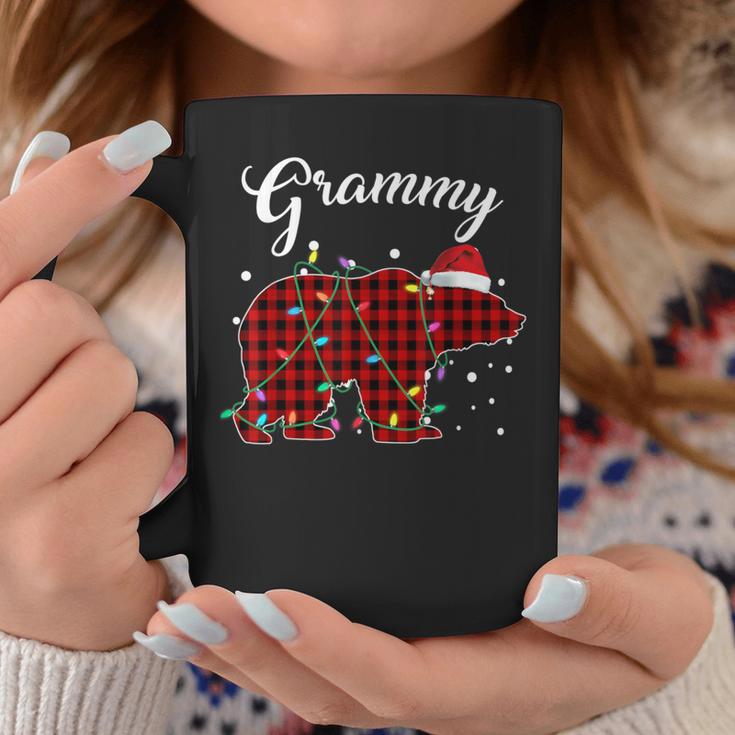 Red Plaid Grammy Bear Matching Buffalo Pajama Coffee Mug Unique Gifts