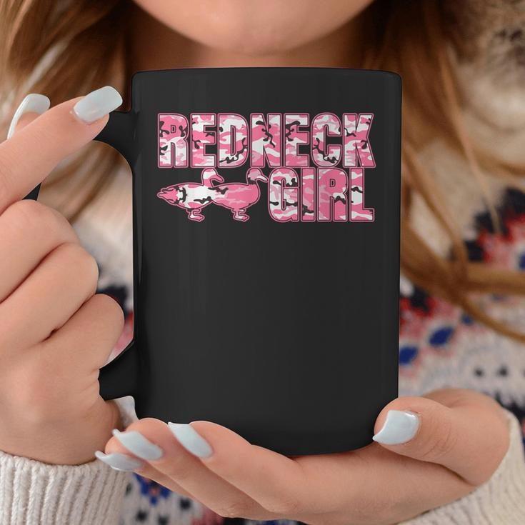 Redneck Girl Pink Camouflage With Two Ducks Coffee Mug Unique Gifts