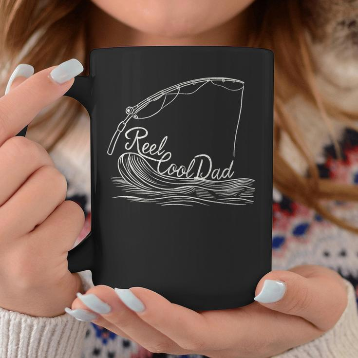 Reel Cool Dads Best Father Fishing Enthusiast Fathers Day Coffee Mug Funny Gifts
