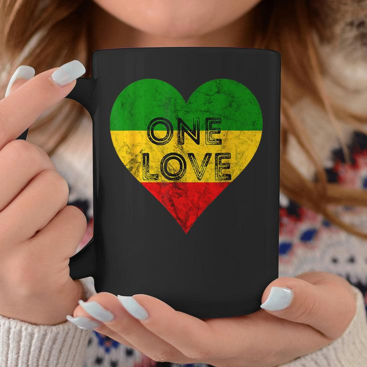 Reggae Heart One Love Rasta Reggae Music Rastafarian Jamaica Coffee Mug Unique Gifts