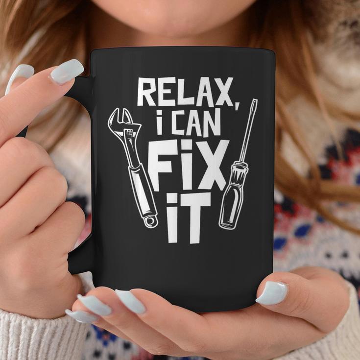 Relax I Can Fix It Title Handyman Diy Handymen Coffee Mug Unique Gifts