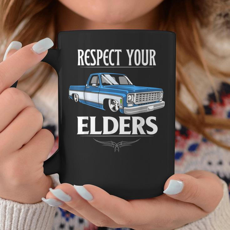 Respect Your Elders Classic Pickup Truck Lovers Coffee Mug Unique Gifts
