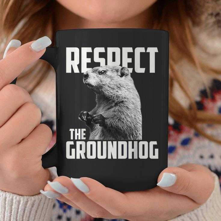 Respect The Groundhog Ground Hog Day Coffee Mug Unique Gifts