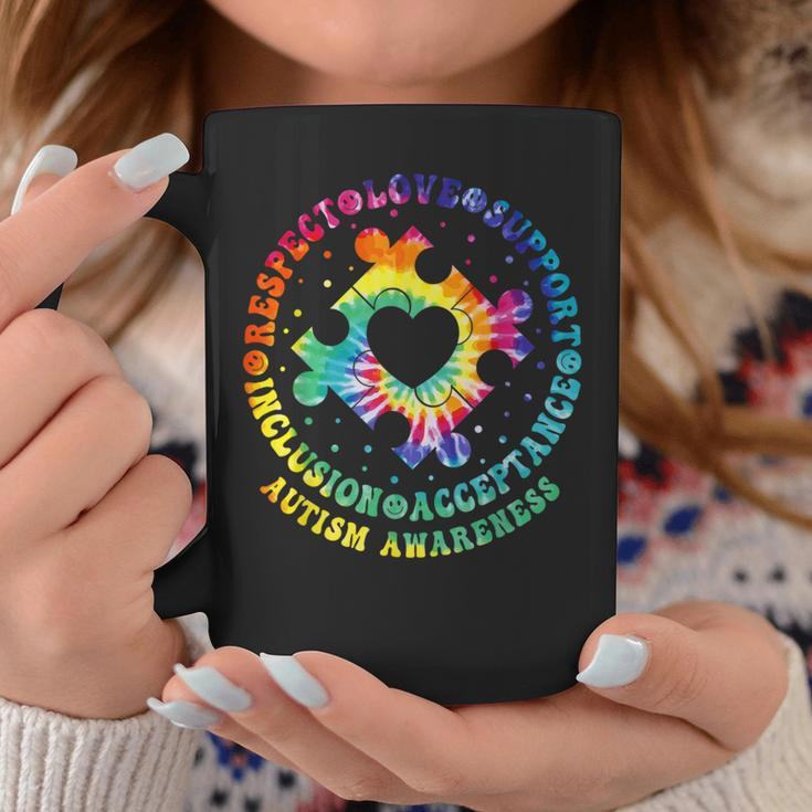 Respect Love Support Acceptance Autism Awareness Puzzle Coffee Mug Unique Gifts