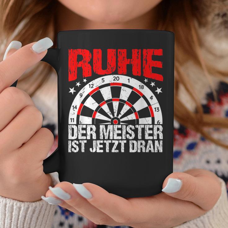 Rest Der Meister Ist Jetzt Dran Dart Spieler Schwarzes Tassen Lustige Geschenke