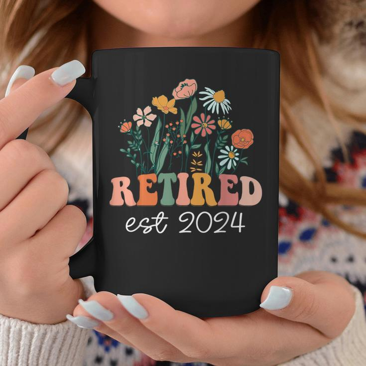 Retired 2024 Retirement For 2024 Wildflower Coffee Mug Personalized Gifts