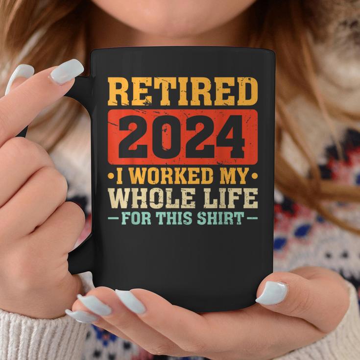 Retired 2024 Retirement Finally Retired Humor Retirement Coffee Mug Unique Gifts