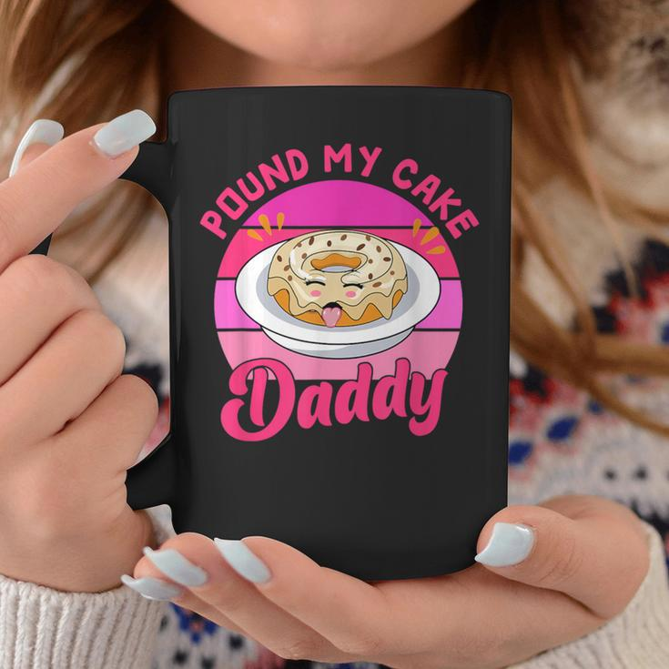 Retro 60S 70S Pound My Cake Daddy Adult Humor Father's Day Coffee Mug Funny Gifts