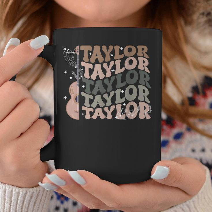 Retro 80'S Taylor First Name Personalized Groovy Birthday Coffee Mug Funny Gifts