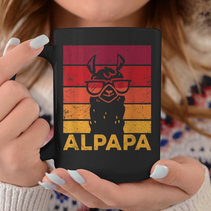 Retro Alpapaatertag Bester Papa Alpaka Tassen Lustige Geschenke