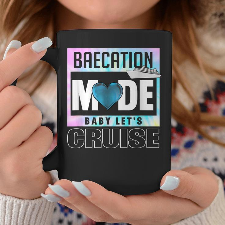 Retro Baecation Mode Baby Let's Cruise Love Vacation Couples Coffee Mug Unique Gifts