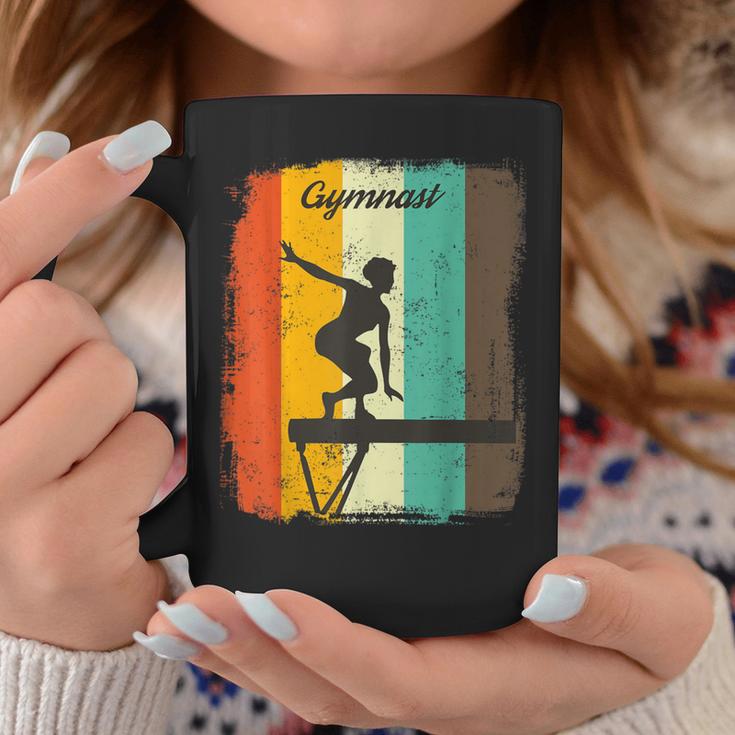 Retro Balance Beam Gymnast For Gymnastics Lovers Coffee Mug Unique Gifts