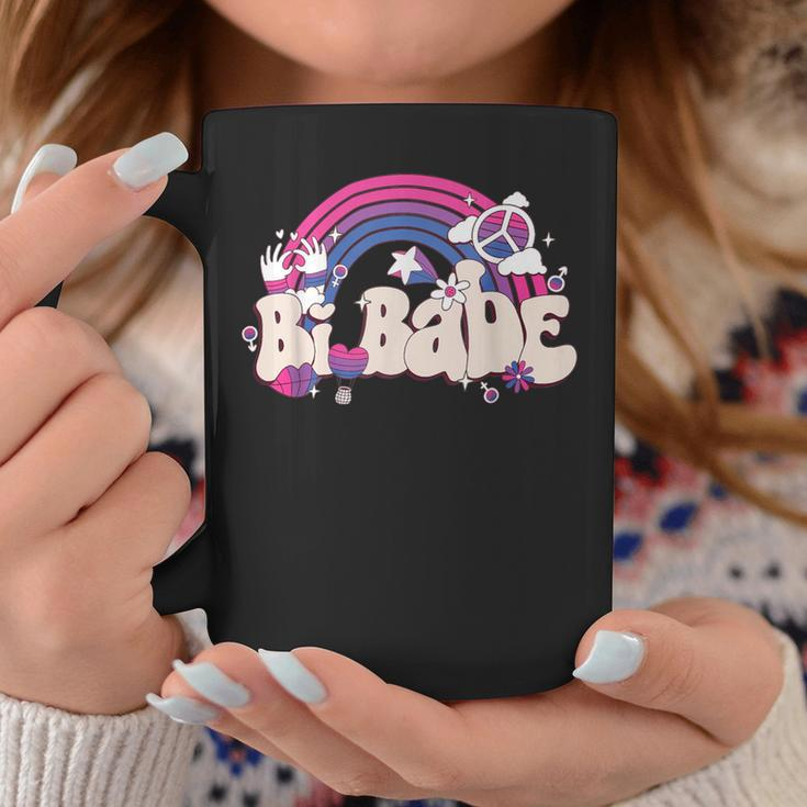 Retro Bi Babe Rainbow Bisexual Pride Flag Lgbt Pride Month Coffee Mug Unique Gifts