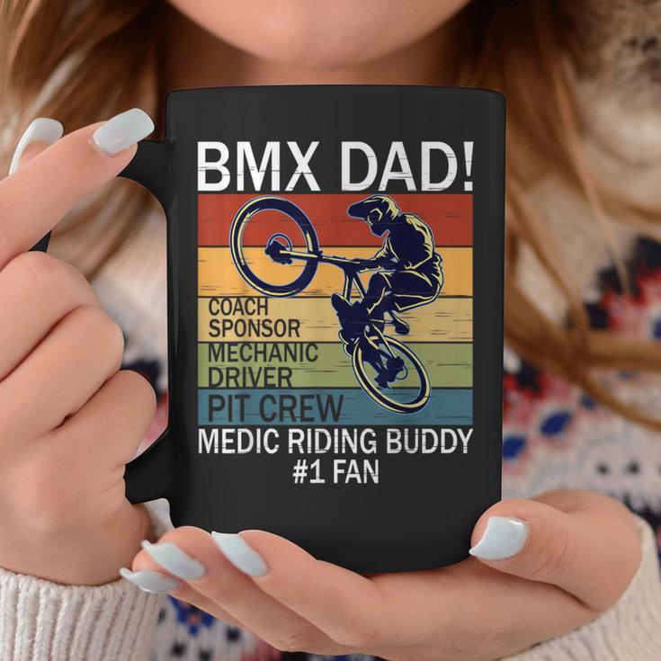 Retro Bmx Dad Coach Riding Buddy Number One Fan Father's Day Coffee Mug Unique Gifts